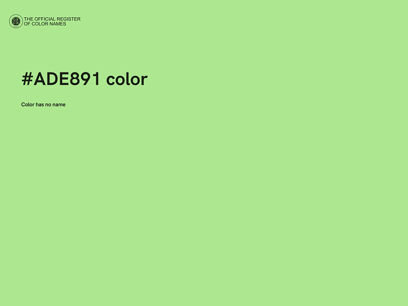 #ADE891 color image