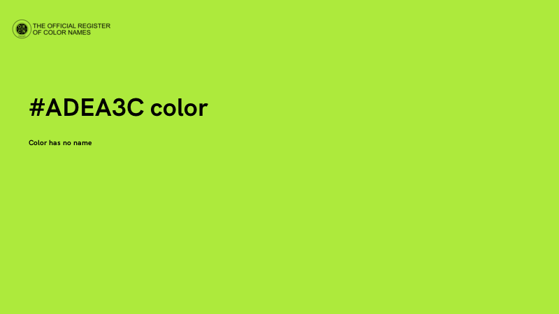 #ADEA3C color image