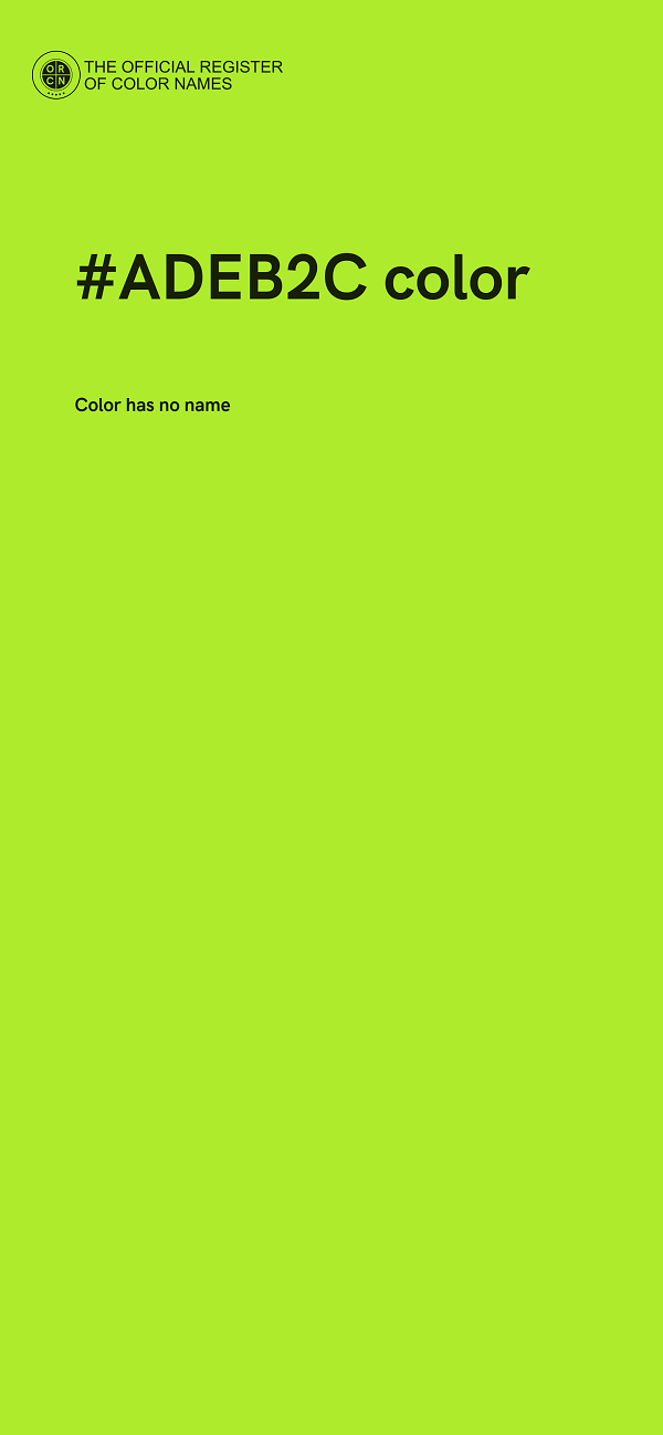 #ADEB2C color image