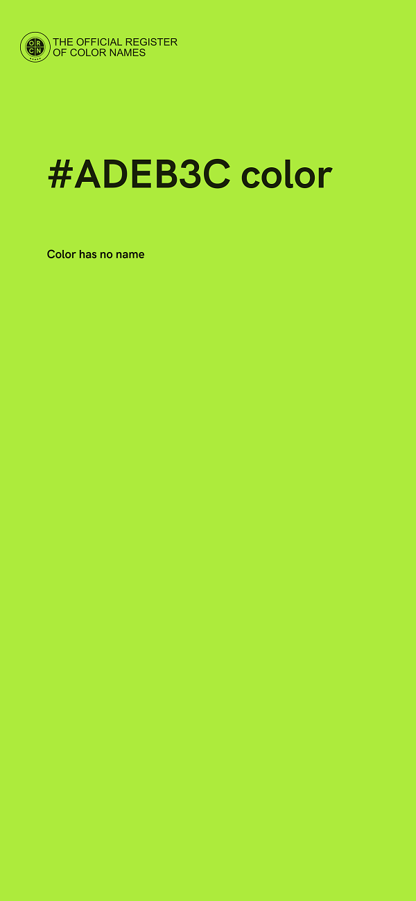 #ADEB3C color image