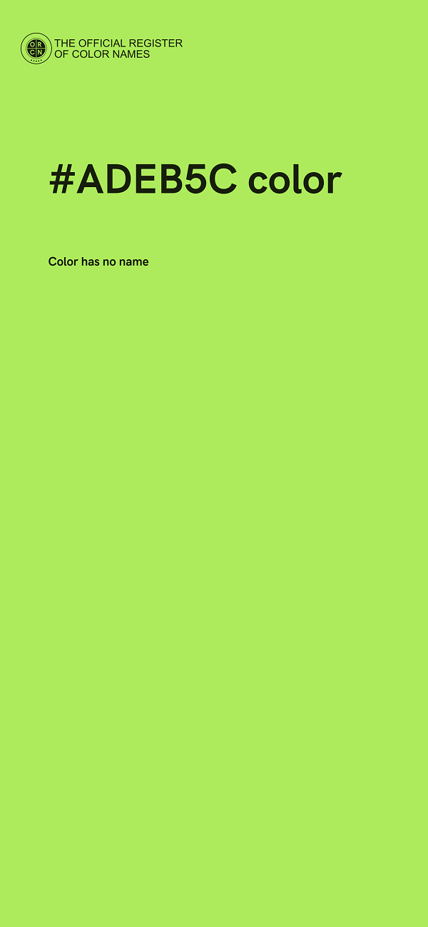 #ADEB5C color image