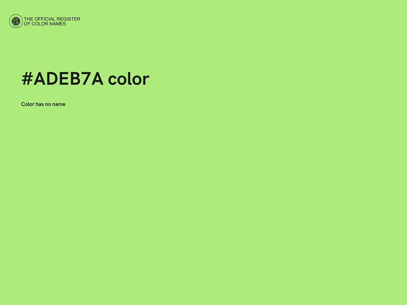 #ADEB7A color image