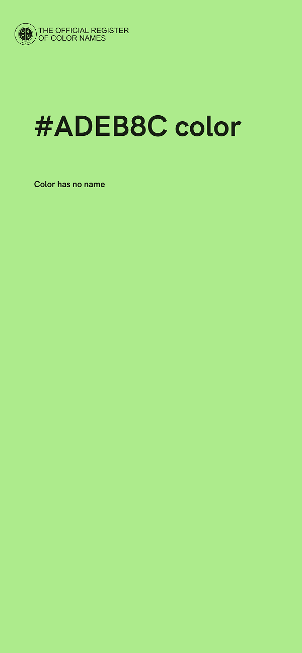 #ADEB8C color image