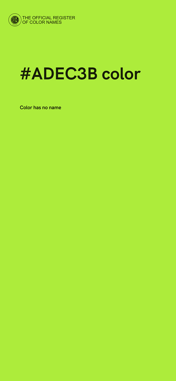 #ADEC3B color image