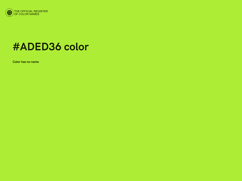 #ADED36 color image