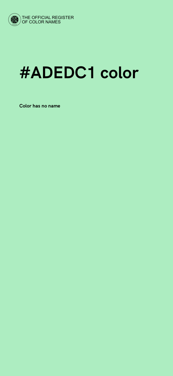 #ADEDC1 color image