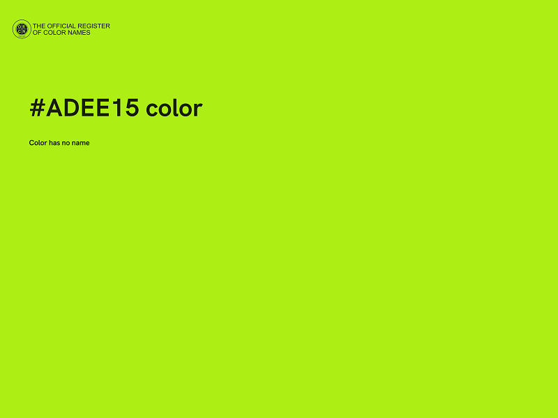 #ADEE15 color image