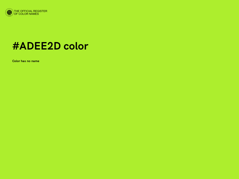 #ADEE2D color image