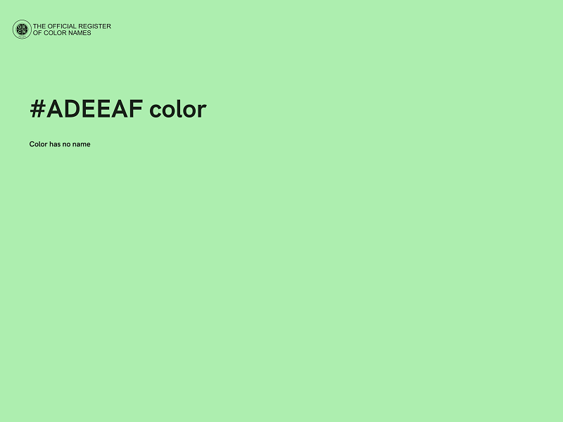 #ADEEAF color image