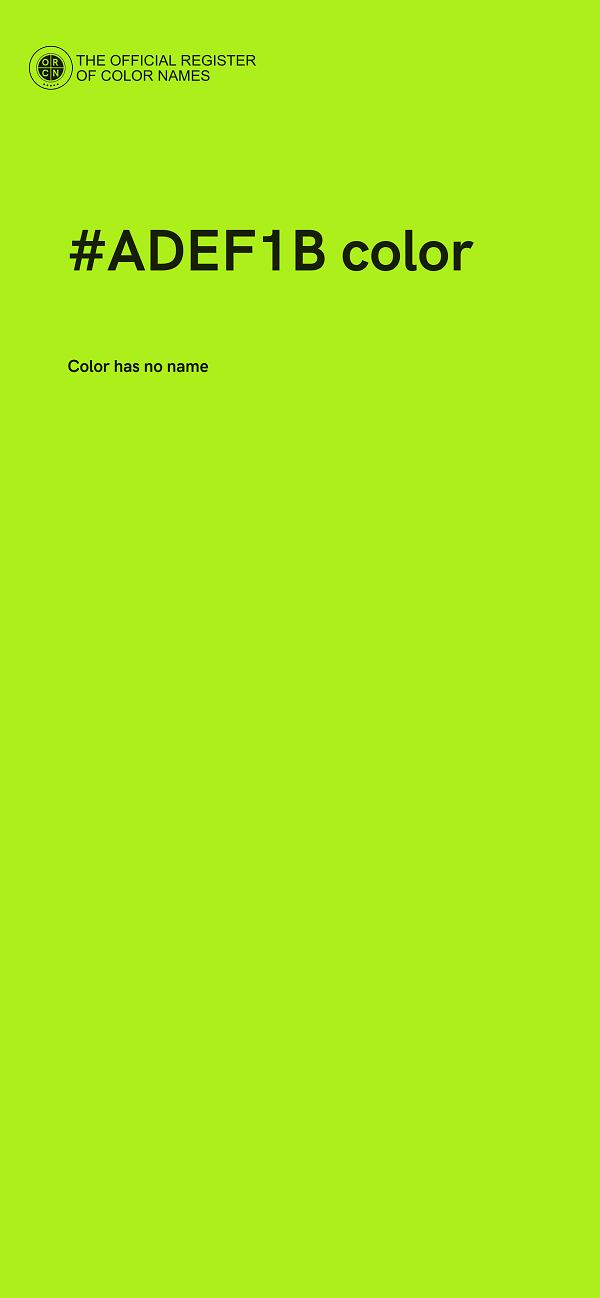 #ADEF1B color image