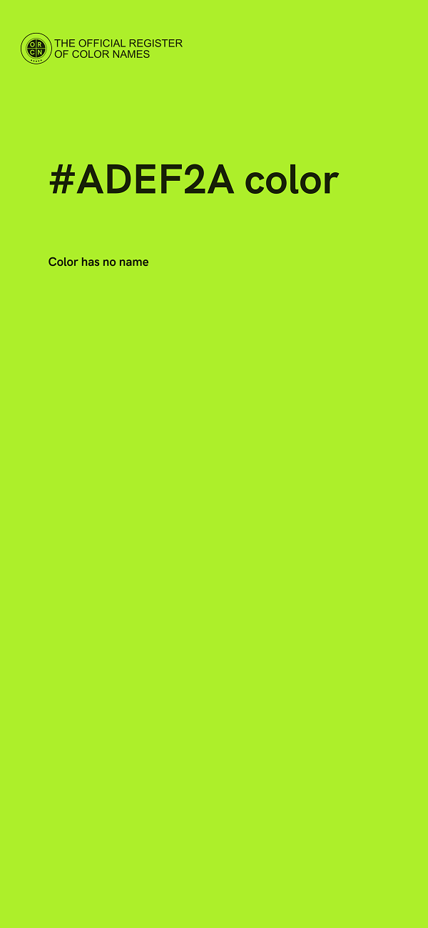 #ADEF2A color image