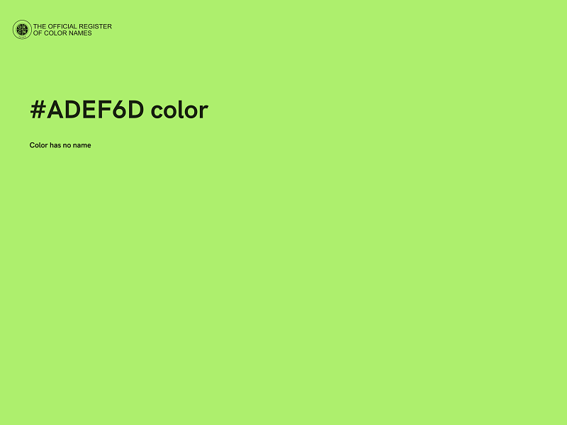 #ADEF6D color image