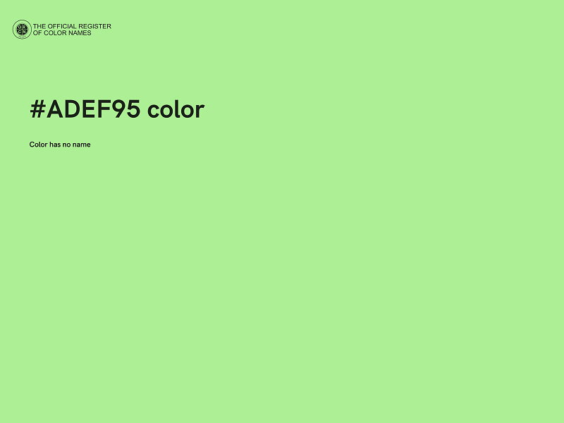 #ADEF95 color image