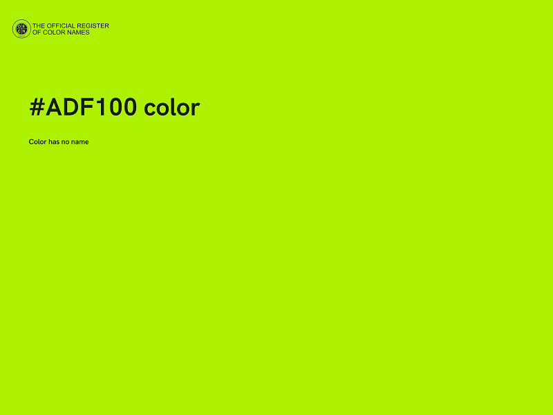 #ADF100 color image