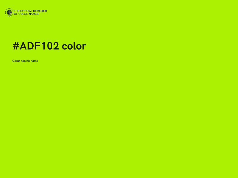 #ADF102 color image