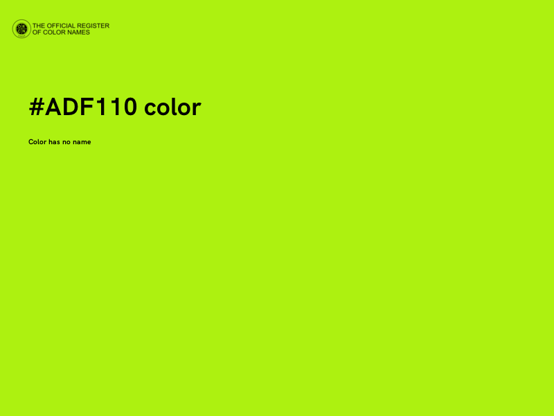 #ADF110 color image