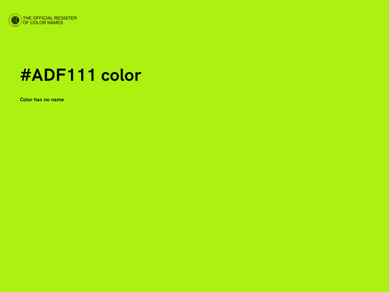 #ADF111 color image