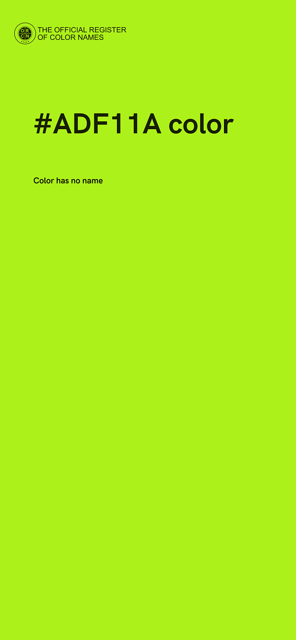 #ADF11A color image