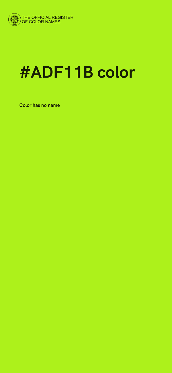 #ADF11B color image
