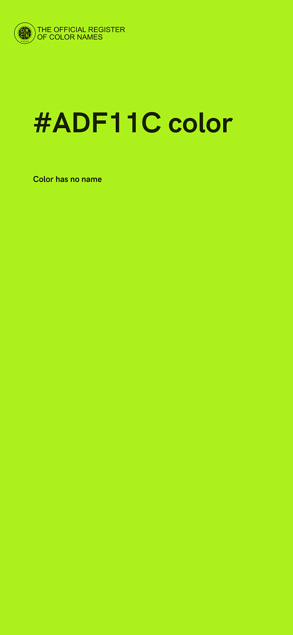 #ADF11C color image