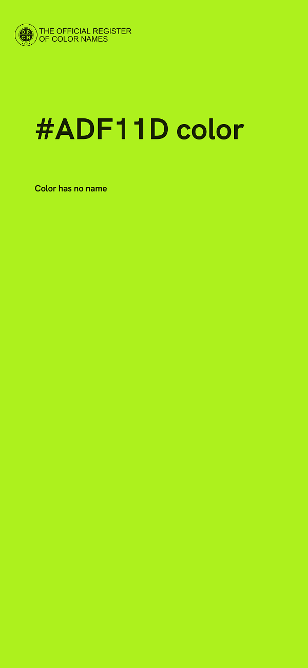 #ADF11D color image
