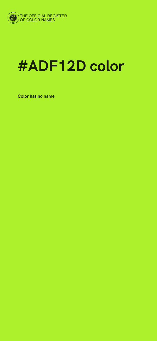#ADF12D color image