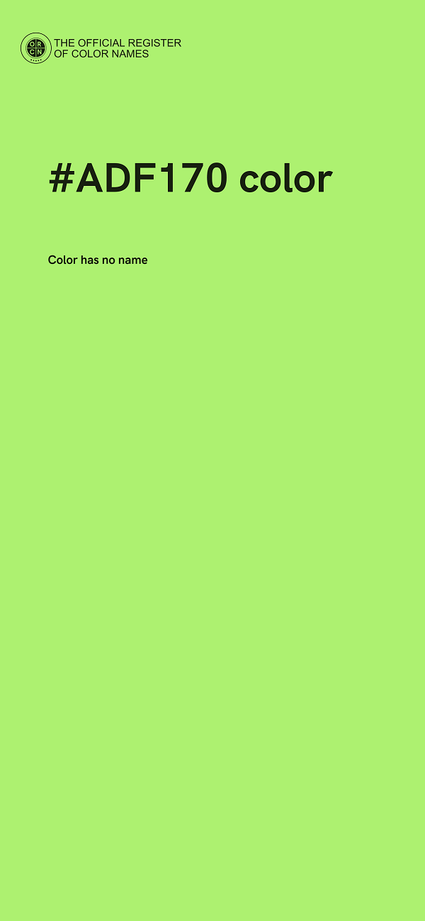 #ADF170 color image