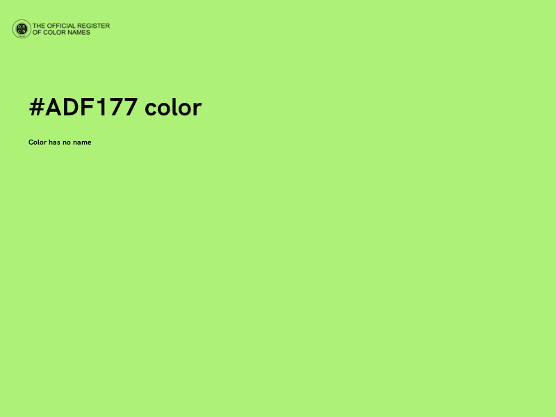 #ADF177 color image