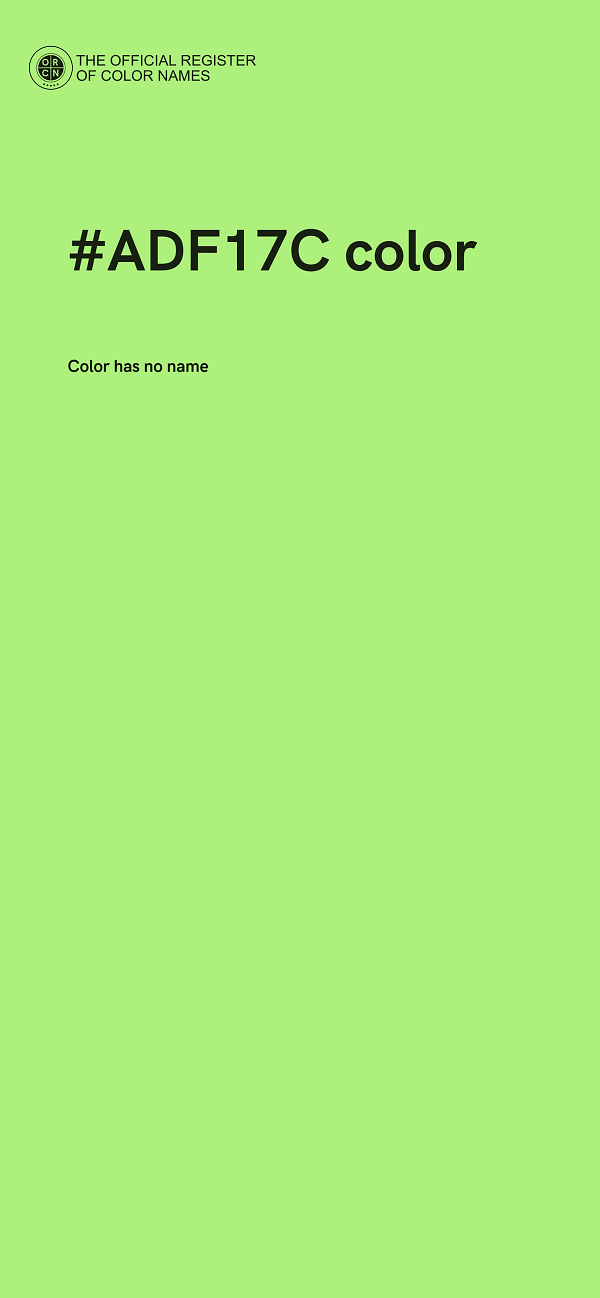 #ADF17C color image