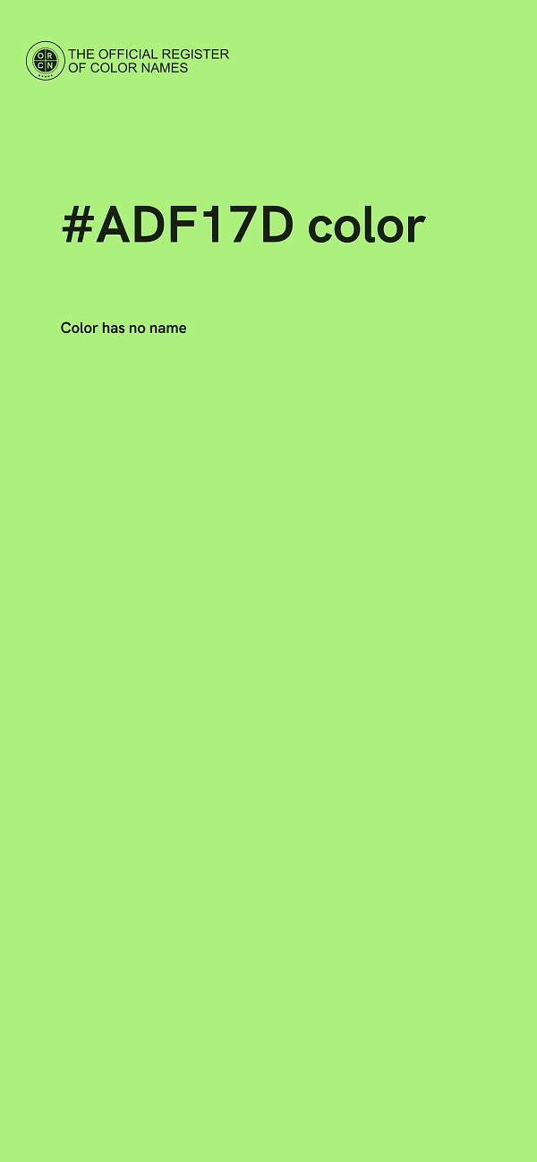 #ADF17D color image