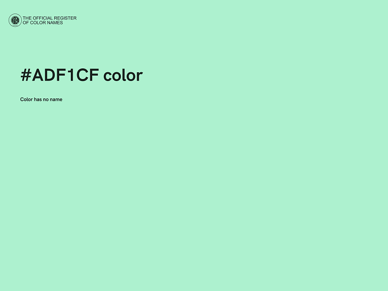#ADF1CF color image