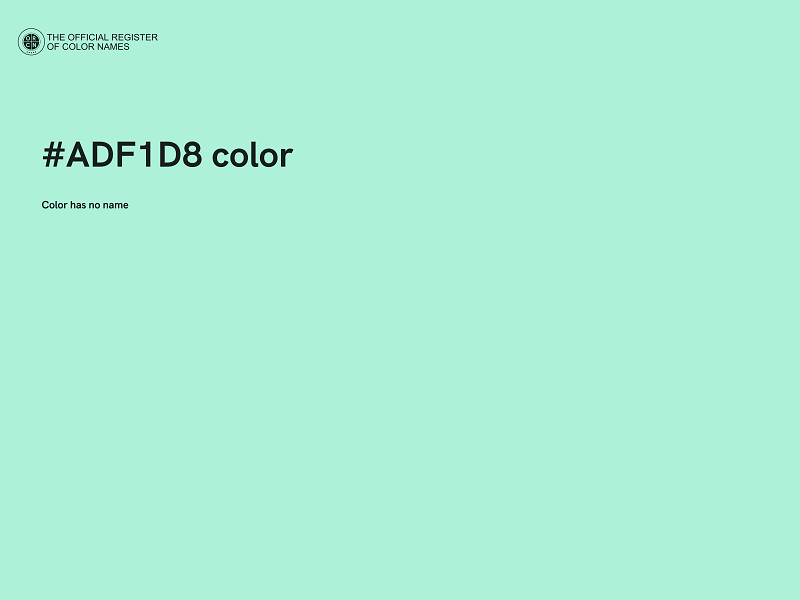 #ADF1D8 color image