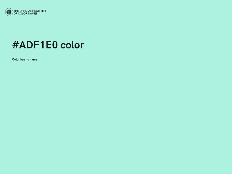 #ADF1E0 color image