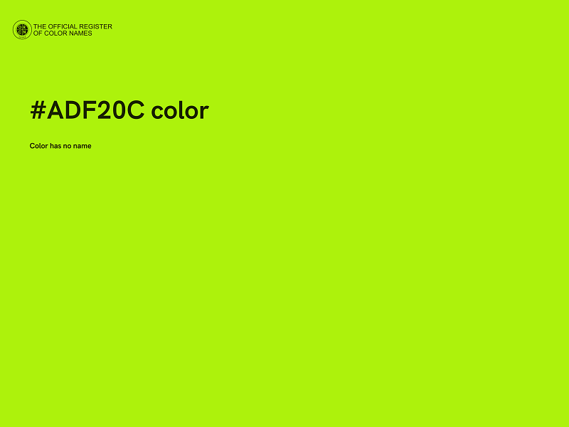 #ADF20C color image