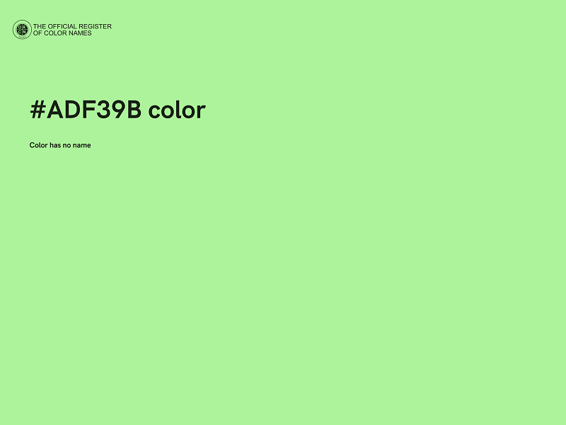 #ADF39B color image