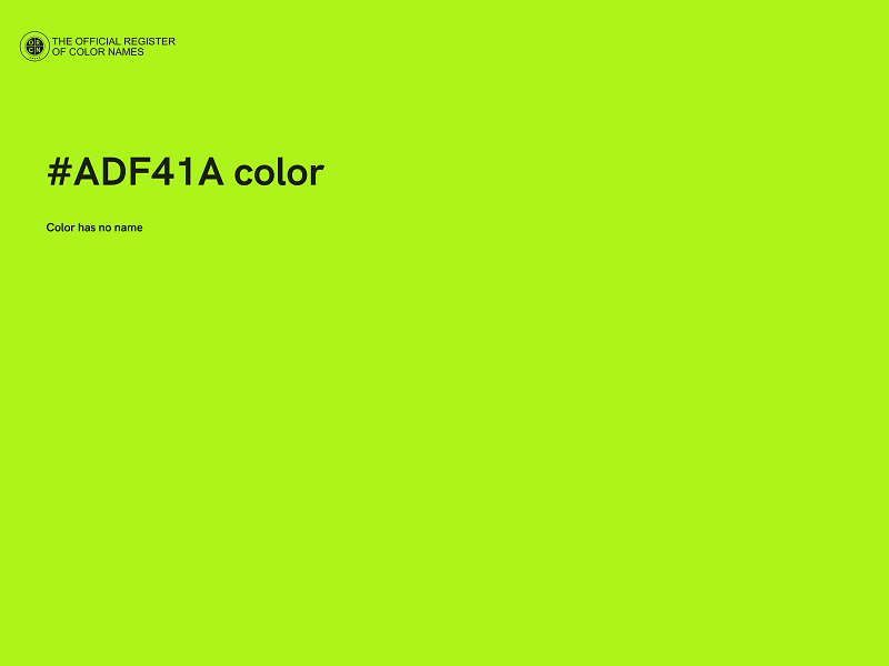 #ADF41A color image
