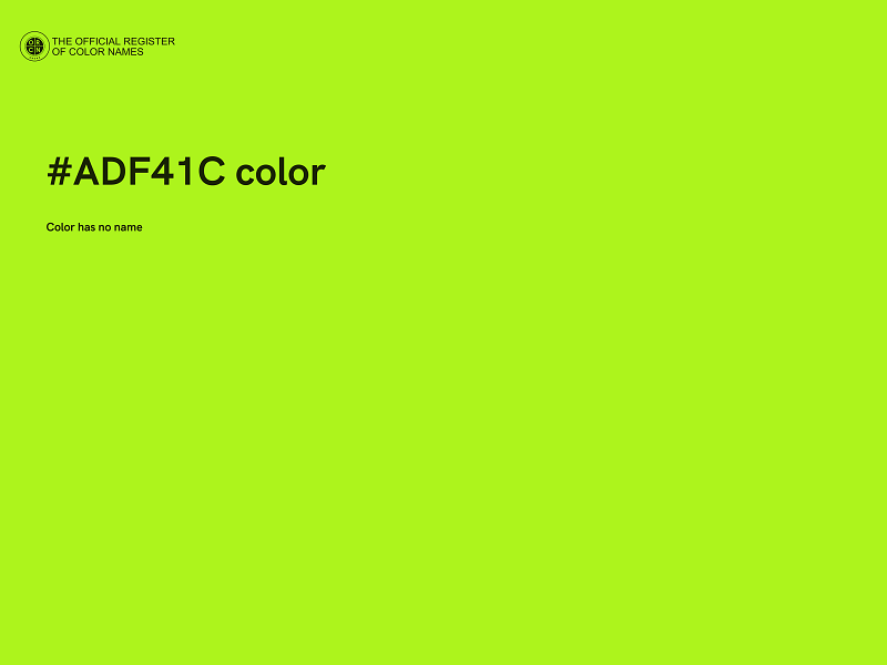 #ADF41C color image