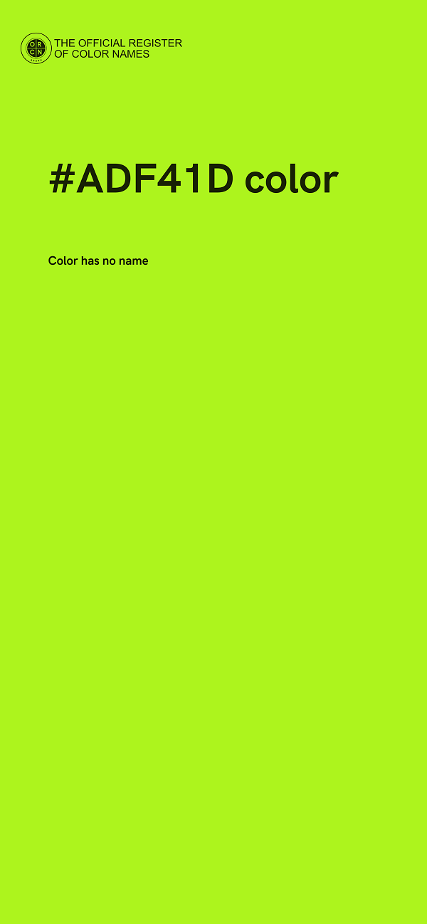 #ADF41D color image
