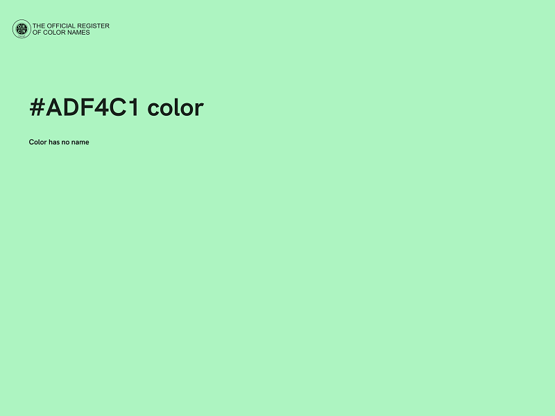 #ADF4C1 color image