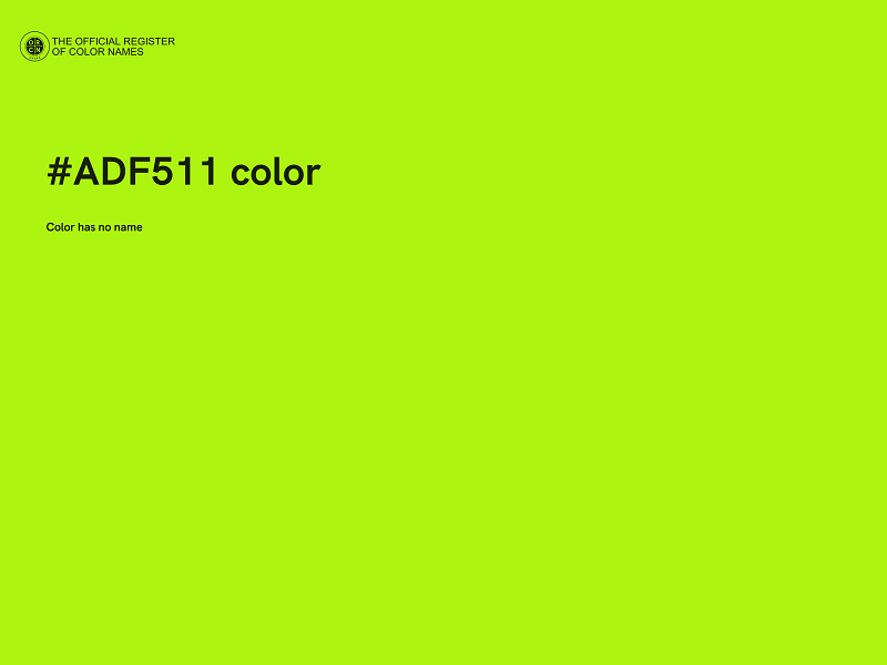 #ADF511 color image