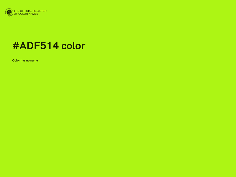 #ADF514 color image