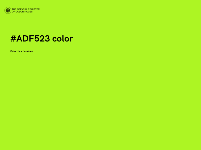 #ADF523 color image
