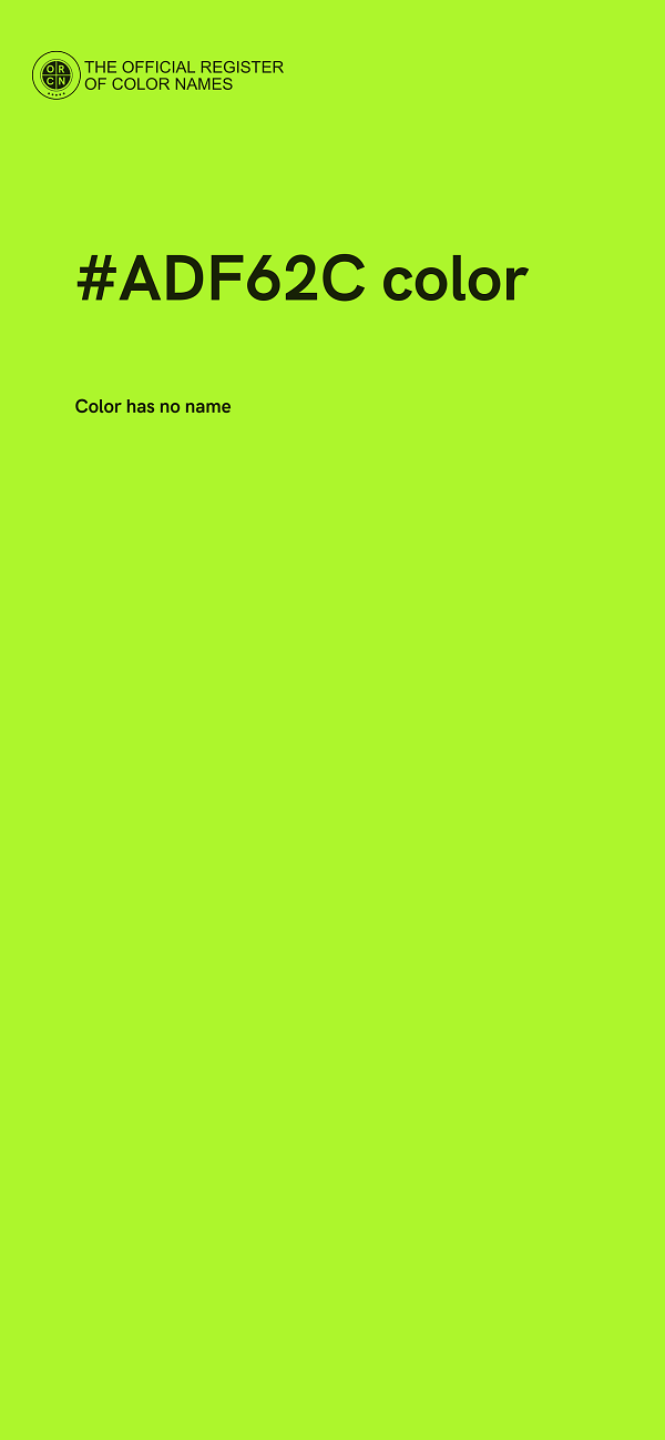 #ADF62C color image