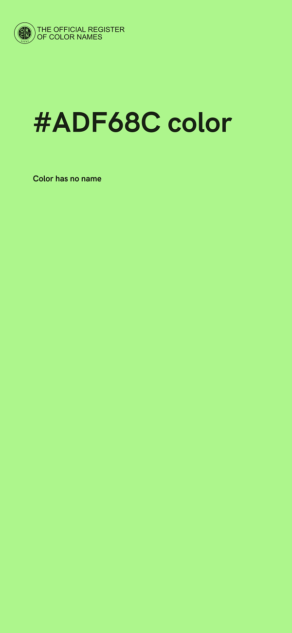 #ADF68C color image