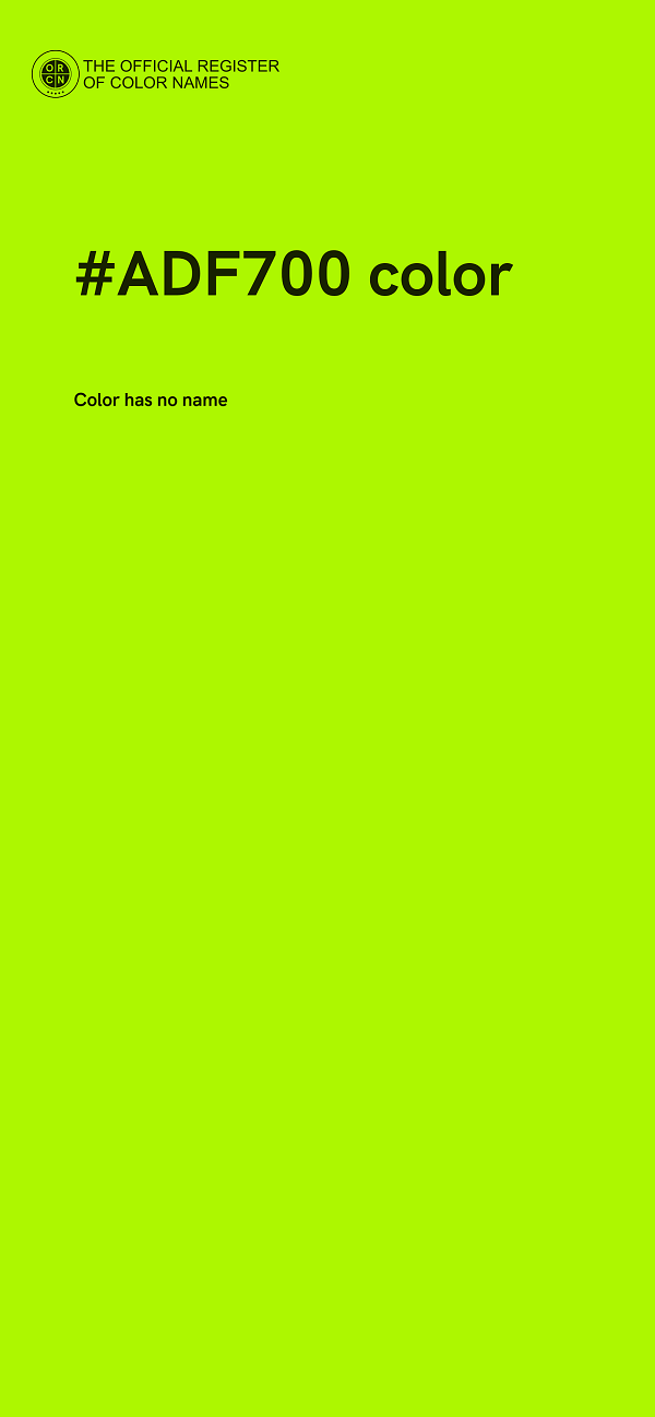 #ADF700 color image