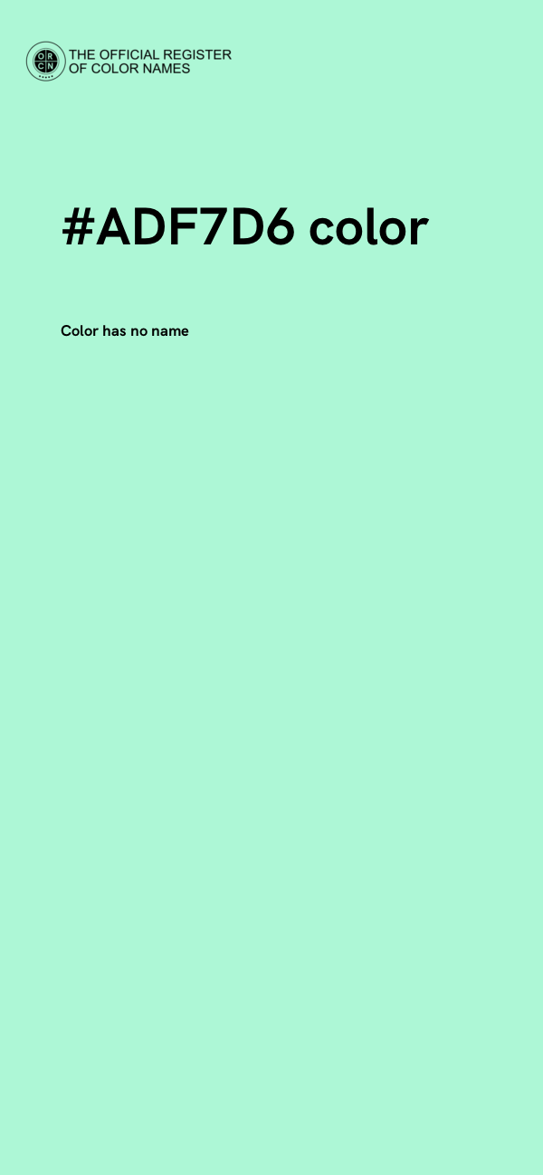 #ADF7D6 color image