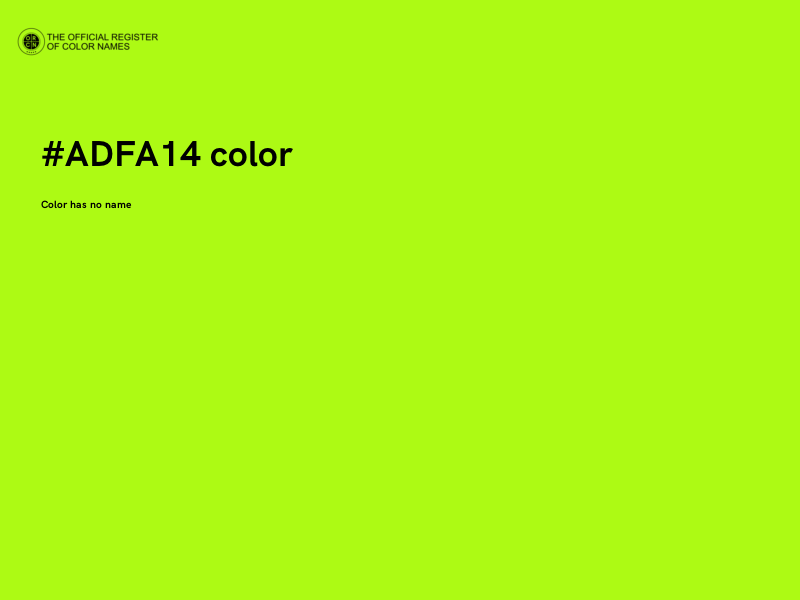 #ADFA14 color image