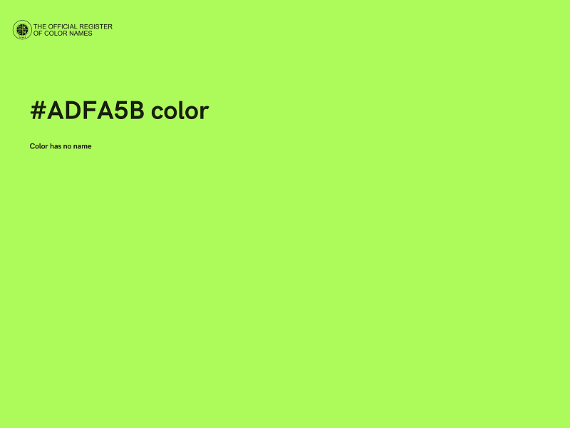 #ADFA5B color image