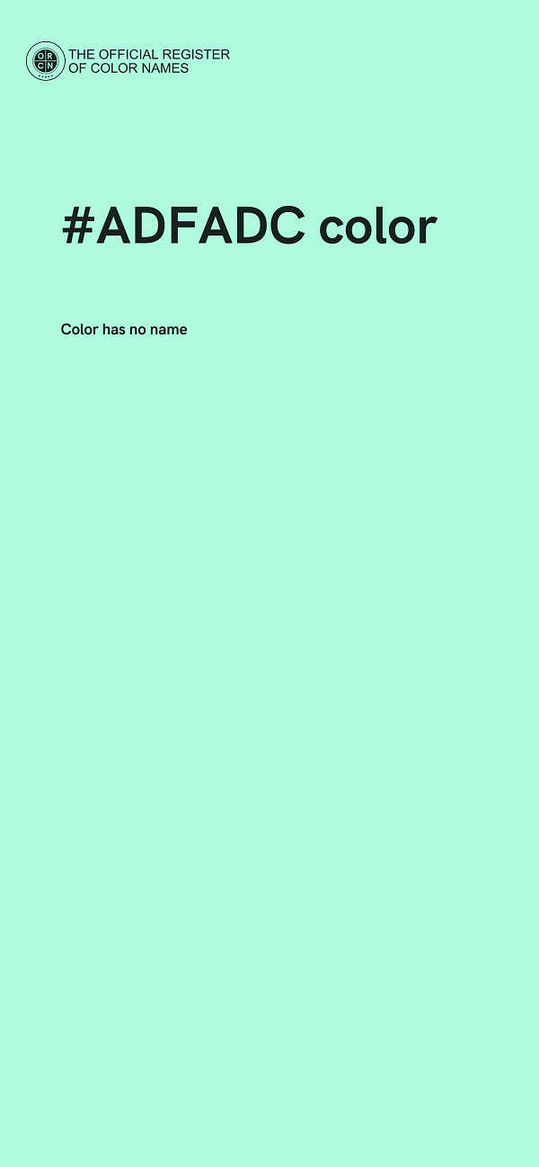 #ADFADC color image