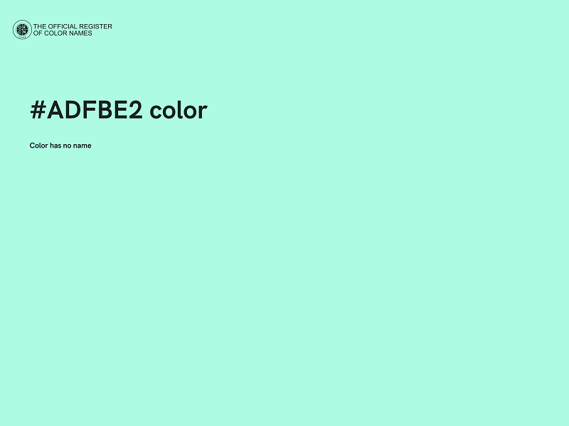 #ADFBE2 color image